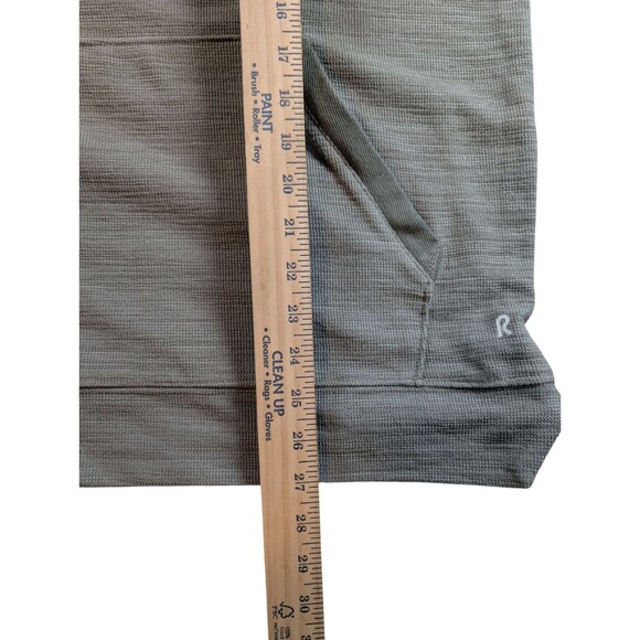 Right Of Way Mens Green Kangaroo Zip Pocket Hoodie Size Large - Picture 4 of 11
